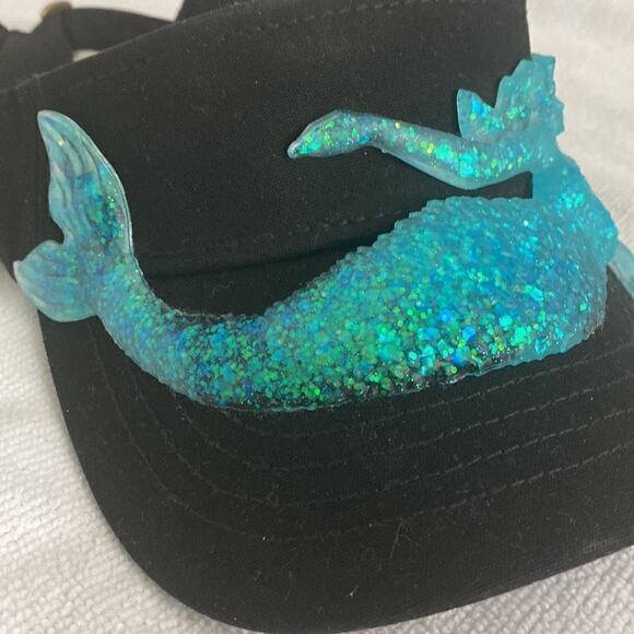 New Mermaid Visor New Handmade Mermaid Hat Pick your color. One if a kind - Picture 3 of 13
